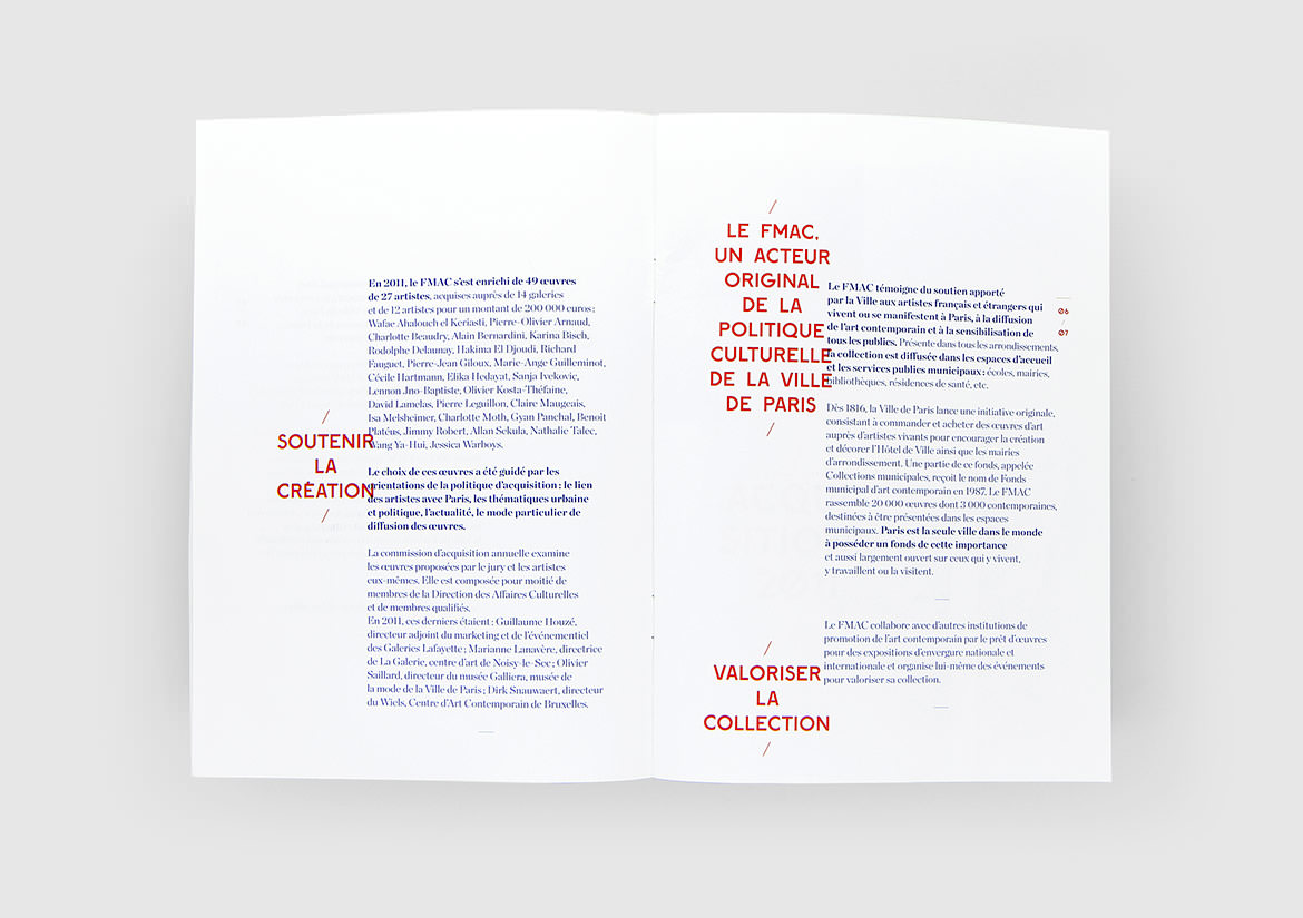 Dir. des Affaires Culturelles de Paris - Brochure FMAC 11/12 - Les Graphiquants